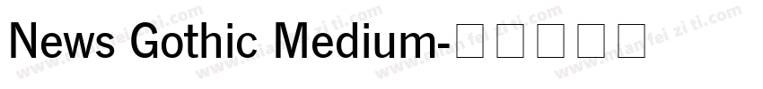 News Gothic Medium字体转换